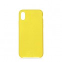 Puro Cover in Silicone Liquido con interno in microfibra per iPhone X 5,8  Giallo