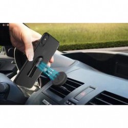 Puro Cover PC+TPU Magnet Strap per iPhone X con laccio rimovibile e placca metallica integrata Nero