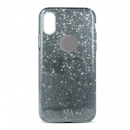 AREA TPU SLIM COVER GLITTER NERO IPHONEX 