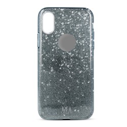 AREA TPU SLIM COVER GLITTER NERO IPHONEX 