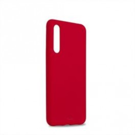 Puro Cover in Silicone Liquido con interno in microfibra per Huawei P20 Pro 6 1  Rosso