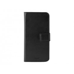 Puro Cust  Ecopelle Huawei P30 Pro Flip Oriz+3Vani Carta+Tasca Banconote+StandUp+Linguetta Magn, Ner