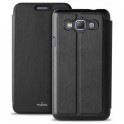 Puro Custodia Samsung Galaxy A7 Con Flip Oriz  + Vano Carta Nero