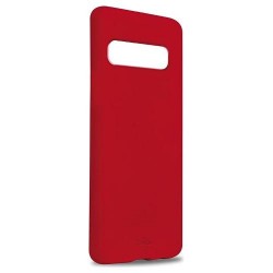 Puro Cover in Silicone Liquido con interno in microfibra per S10 6 1 , Rosso