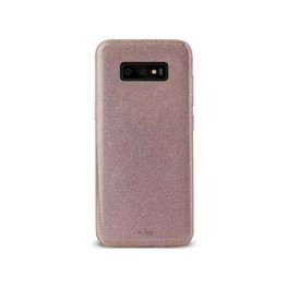 Puro Cover PC+TPU Shine  per Samsung S10e, Rose Gold