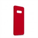 Puro Cover in Silicone Liquido con interno in microfibra per Samsung S10e 5 8   Red