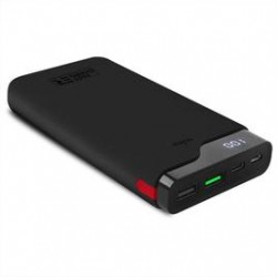 Puro Batteria Esterna Fast Charger 15000mAh 2USBA+1USB C 15W Li Ion Nero