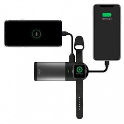 Puro Batteria Esterna Premium Fast Charger Apple Watch e Univ  Dual iPower Pro  5000mAh, Space Grey