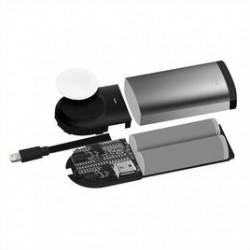 Puro Batteria Esterna Premium Fast Charger Apple Watch e Univ  Dual iPower Pro  5000mAh, Space Grey