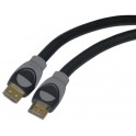 CAVO HDMI M/M 2 METRI cavi HDMI   HDMI, HEAC, alta velocità, 30 e 28 AWG, connettori con Grip