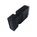 ADATTATORE SCART 90° M F PIEG 