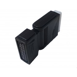 ADATTATORE SCART 90° M F PIEG 