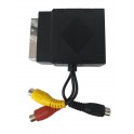 ADATTATORE SCART M/F   3 PRESE RCA