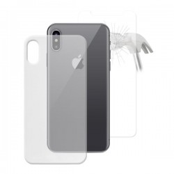 Puro Custodia Ultra Slim  0 3 NUDE  + Verto Temperato per iPhone X  5 8  Trasparente