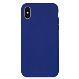 Puro Cover in Silicone Liquido con interno in microfibra per iPhone 11 Pro Dark Blue