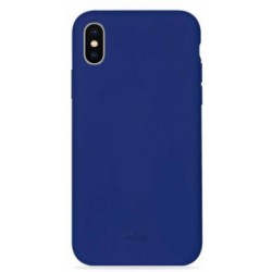 Puro Cover in Silicone Liquido con interno in microfibra per iPhone 11 Pro Dark Blue