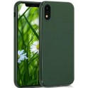 Puro Cover in Silicone Liquido con interno in microfibra per iPhone 11 Dark Green