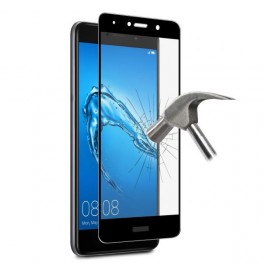 Puro Vetro Temperato Standard con Frame per Huawei Y7 2017 5 5  Nero