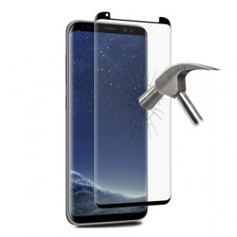 Puro Vetro Temperato Full Edge Premium  Case Friendly  per Galaxy S8 5 8  w/ frame Nero