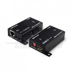 Extender HDMI punto punto con IR bidi Extender HDMI punto punto con IR bidirezionale   Singolo cavo Cat 5e/Cat 6   fino a 50m ma