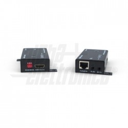 Extender HDMI punto punto con IR bidi Extender HDMI punto punto con IR bidirezionale   Singolo cavo Cat 5e/Cat 6   fino a 50m ma