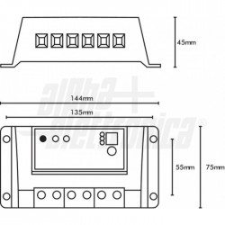 REG CARICA 20A 12/24V NIGHT LIGHT SYST 