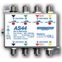 Amplificatore IF SAT di linea/testa 4 ingressi / 4 uscite 20 dB