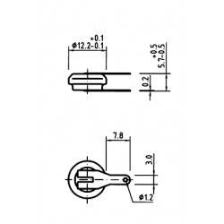 BATTERIA  NIMH  1 2V 40MAH BATT  NI MH A SALDARE 1,2 V 40mAh