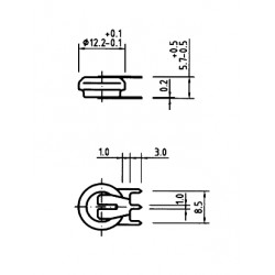 BATTERIA  NI MH PER C S  2,4 V 40mAh 