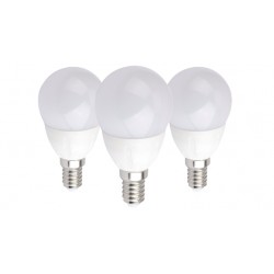 KIT 3 LAMPADINE LED MINI GOCCIA E14 6W LUCE FREDDA 6000°K