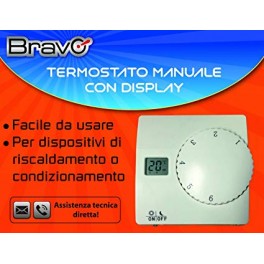 TERMOSTATO MANUALE CON DISPLAY 