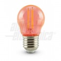 Lamp led filamento bulbo 4 5W E27 rosa Lampada a filamento led mini bulbo   230Vac   E27   4,5W   Rosa