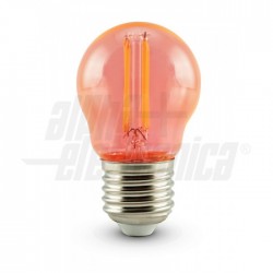Lamp led filamento bulbo 4 5W E27 rosa Lampada a filamento led mini bulbo   230Vac   E27   4,5W   Rosa