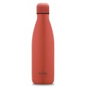Puro Bottle  ICON  double wall soft touch treatment stainless steel 500ml Living Coral