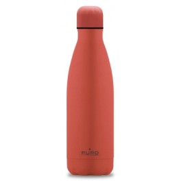 Puro Bottle  ICON  double wall soft touch treatment stainless steel 500ml Living Coral