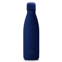 Puro Bottle  ICON  double wall soft touch treatment stainless steel 500ml Dark Blue