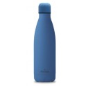 Puro Bottle  ICON  double wall soft touch treatment stainless steel 500ml Formentera Blue