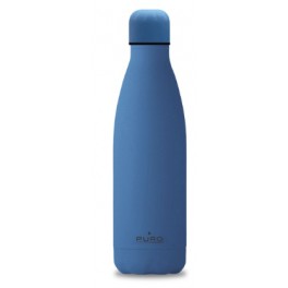Puro Bottle  ICON  double wall soft touch treatment stainless steel 500ml Formentera Blue