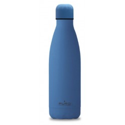 Puro Bottle  ICON  double wall soft touch treatment stainless steel 500ml Formentera Blue