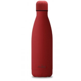 Puro Bottle  ICON  double wall soft touch treatment stainless steel 500ml Red