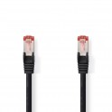 Cat 6 S/FTP Network Cable | RJ45 0,25M Cavo di rete Cat 6 S/FTP | RJ45 maschio   RJ45 maschio | 0 25 m | Nero