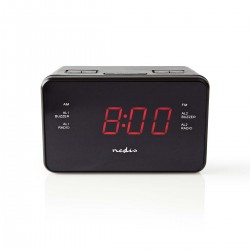 RADIOSVEGLIA Digital Alarm Clock Radio Radiosveglia digitale | LED da 0,9  | FM | 20 stazioni preimpostate | Posponi
