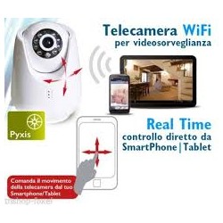 TELEC WI FI DIPRO PYXIS REMOTE PTZ COLORE BIANCO