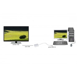 ADATTATORE USB 3 0 MASCHIO A VGA FEMMINA 