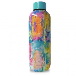 Puro Bottiglia in acciaio doppio strato  StreetArt   Paint  con trattamento lucido 500ml