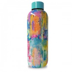 Puro Bottiglia in acciaio doppio strato  StreetArt   Paint  con trattamento lucido 500ml