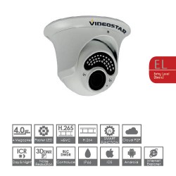 TELECAMERA IP VDOME 4MP 2 8~12MM LED POE 