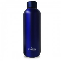 Puro Bottiglia in acciaio doppio strato con trattamento opaco 500ml Blu Metallizzato