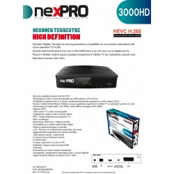 DECODER TERRESTRE T2 HD 3000HD NEXPRO