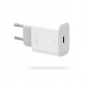 Puro Fast Charger Power Delivery Mini Carica Batterie da Viaggio 1 USB C, 18W Bianco
